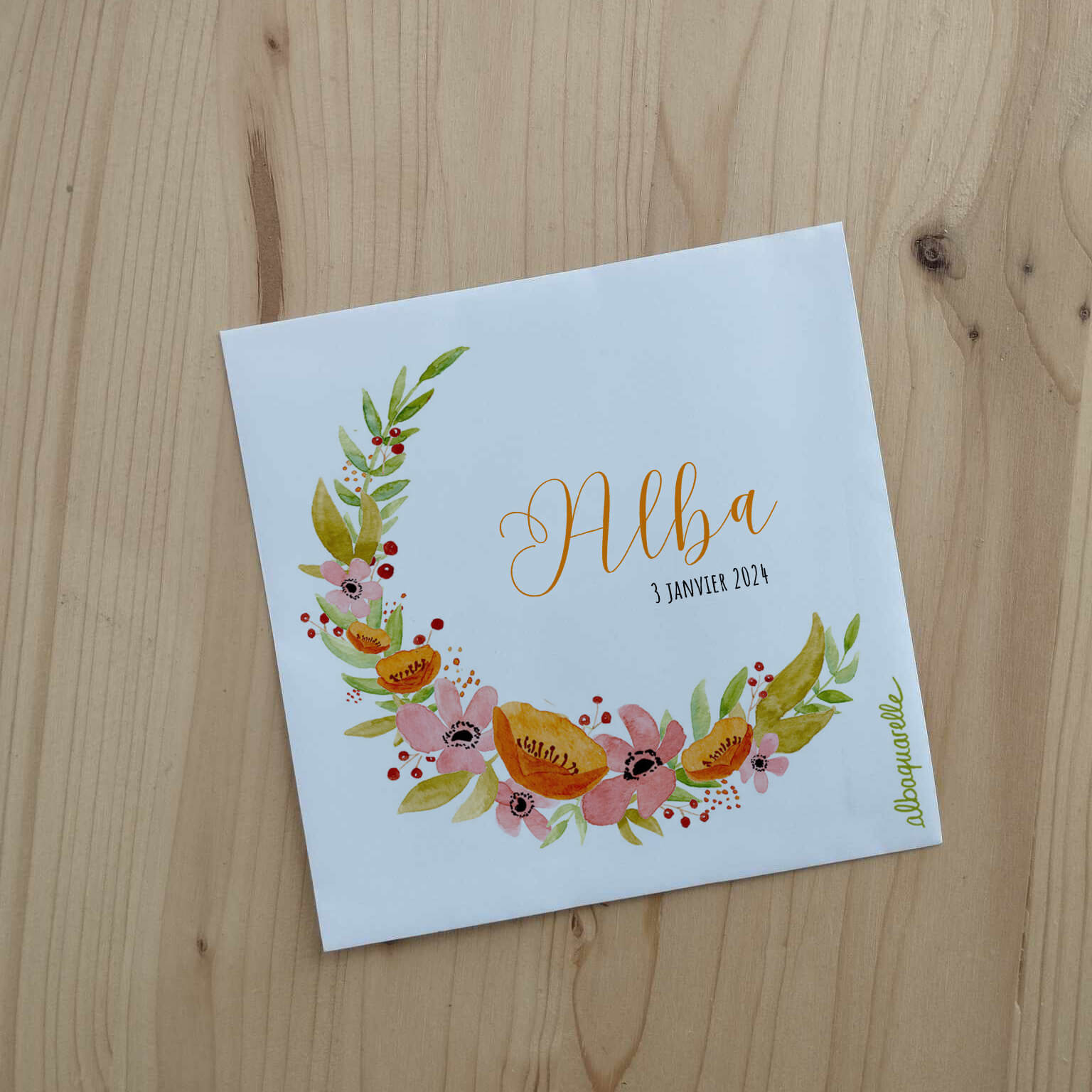 Faire part de Naissance Alba – Image 2