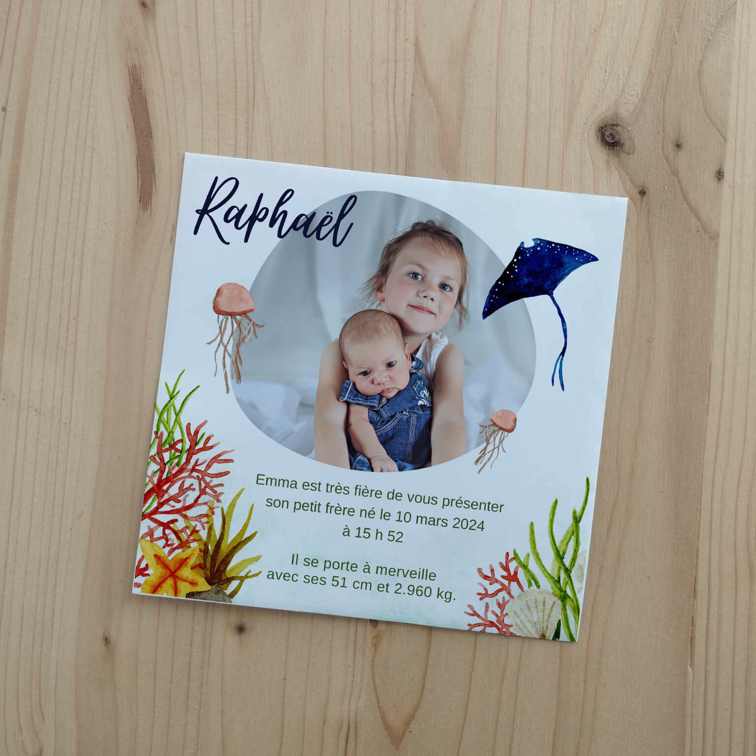 Faire part de Naissance Raphaël – Image 3
