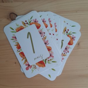 Cartes étapes fleuries