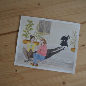 Aquarelle L'amitié