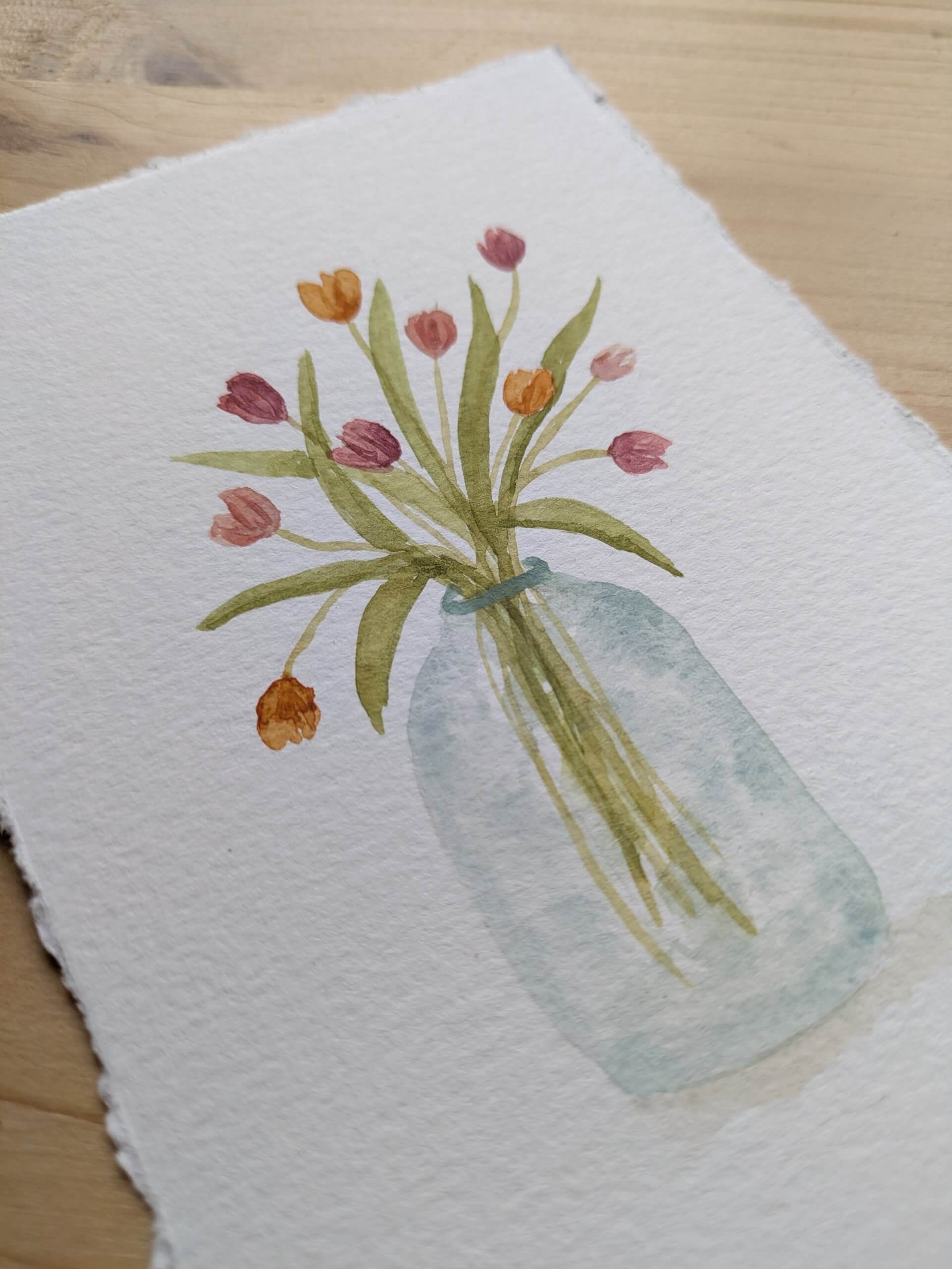 Carte bouquet de tulipes – Image 2